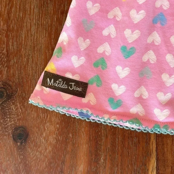 Matilda Jane Dream Chasers Paper Hearts Dress Size 2 - Picture 5 of 6